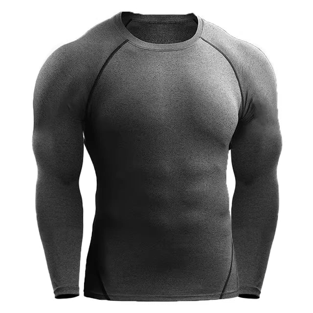 Men's Compression Long Sleeve Training T-Shirt – Athletic Workout Top