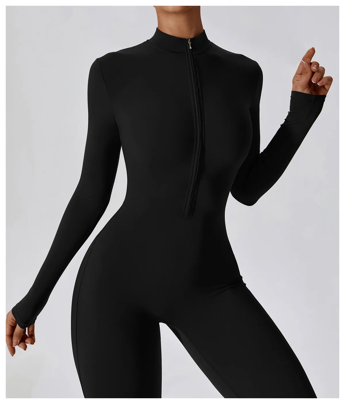 Women's Summer Zipper Workout Jumpsuit – Short Sports Tracksuit