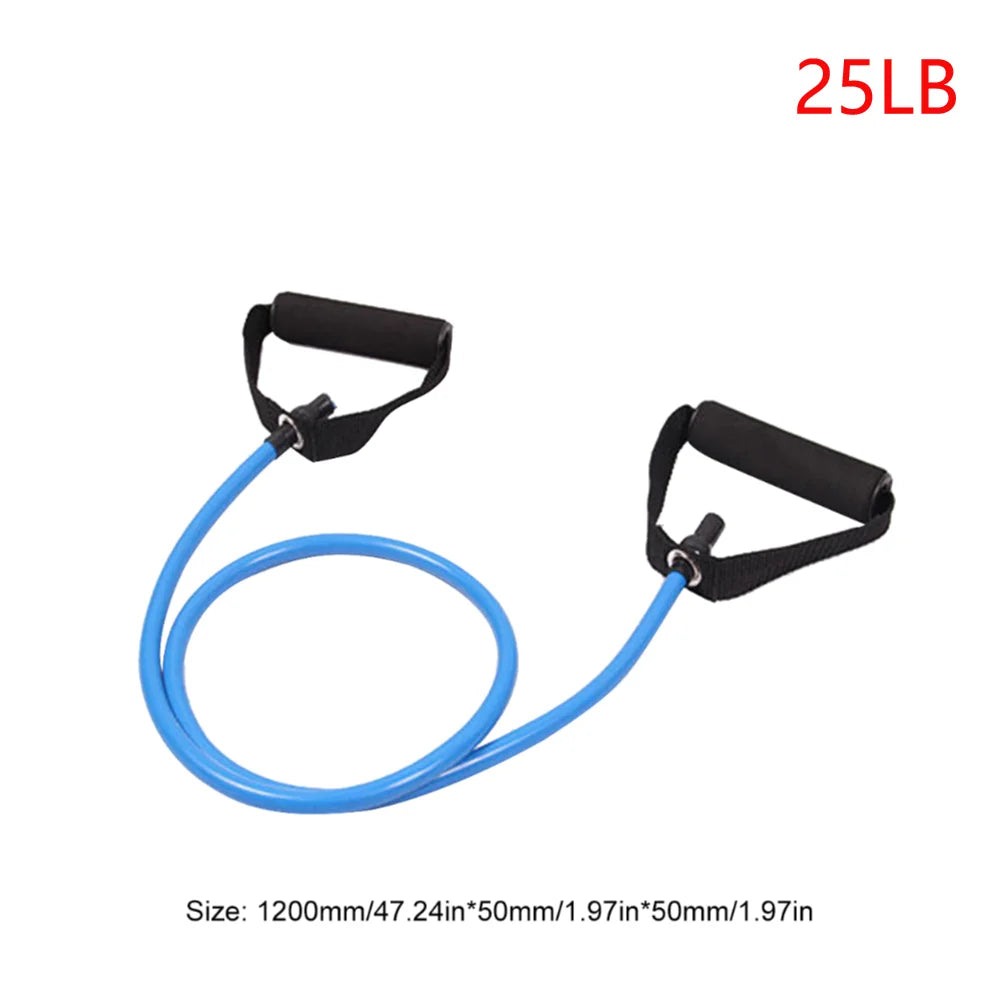 Hot Sale 5 Levels Resistance Yoga Pull Rope Bands with Handles Elastic Sports Bodybuilding Home Gym Muscle Training Fitness Band