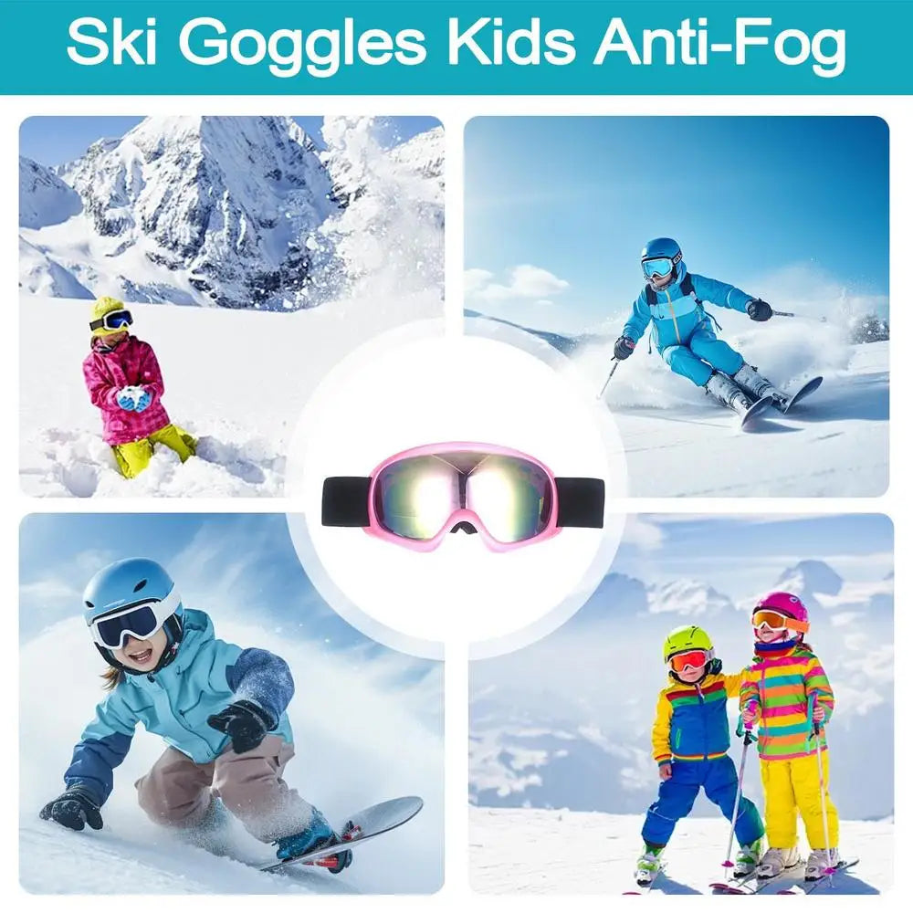 Kids Ski Goggles – Anti-Fog Snowboard Goggles for Boys & Girls