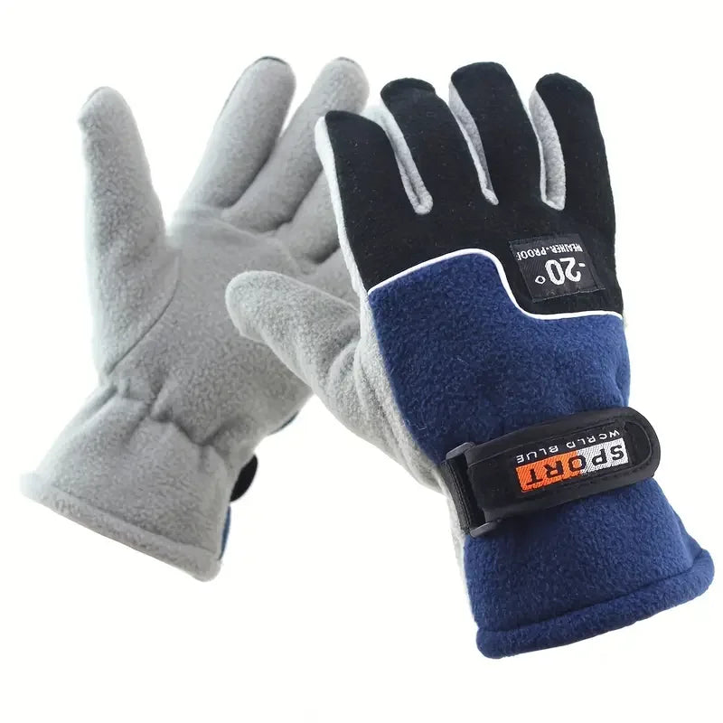 Full Finger Fleece Winter Gloves: