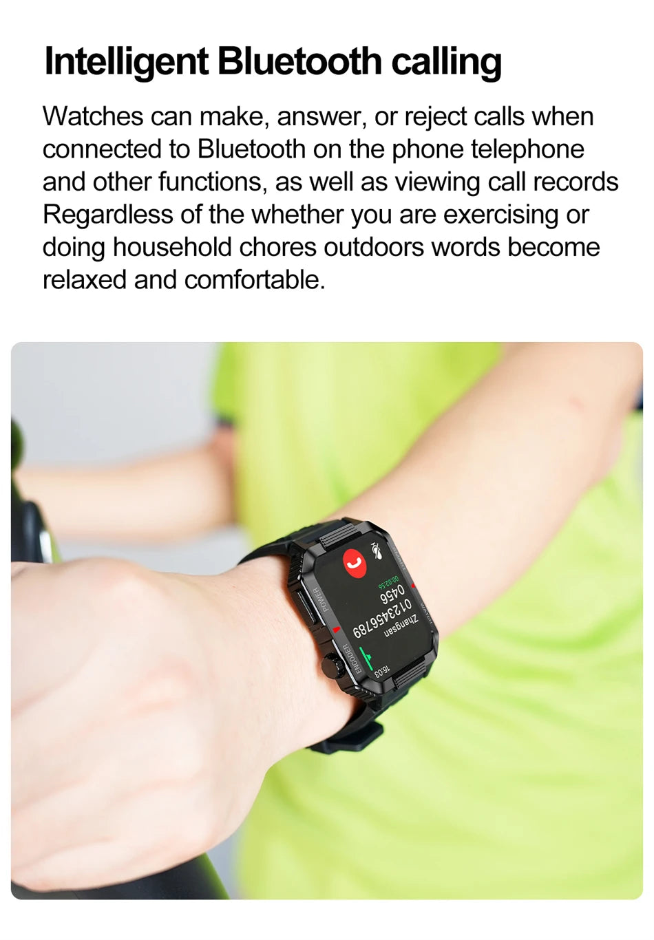 EGC+PPG GPS Sports Fitness Tracker Smartwatch: