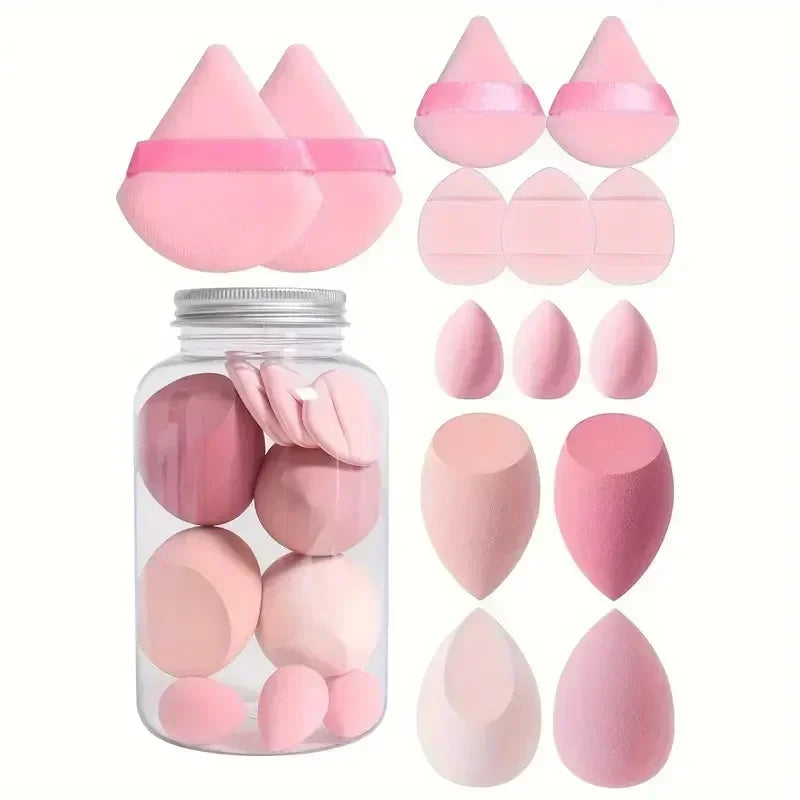 Flawless Makeup Made Easy with 12/14Pcs Makeup Sponge Set!