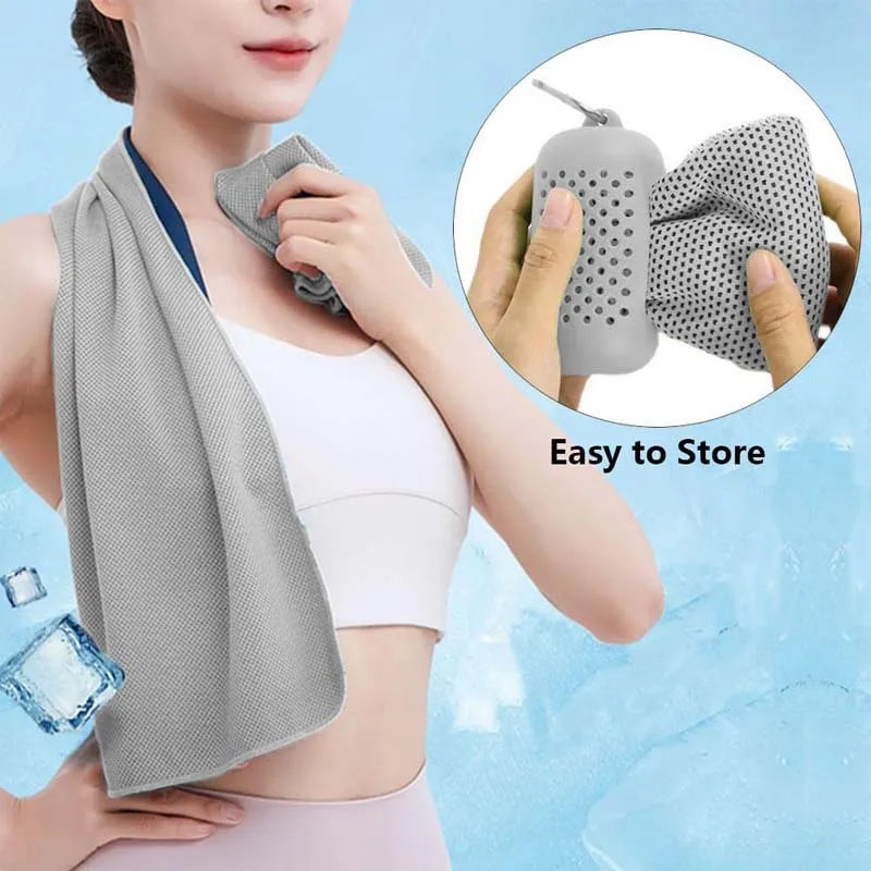 Instant Cooling Microfiber Towel – Quick-Dry Sports Towel