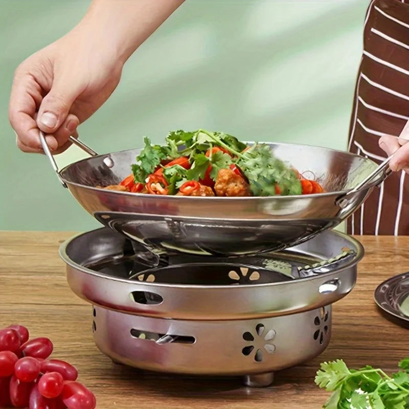 11-Inch Stainless Steel Honeycomb Skillet – Non-Stick & Scratch-Resistant