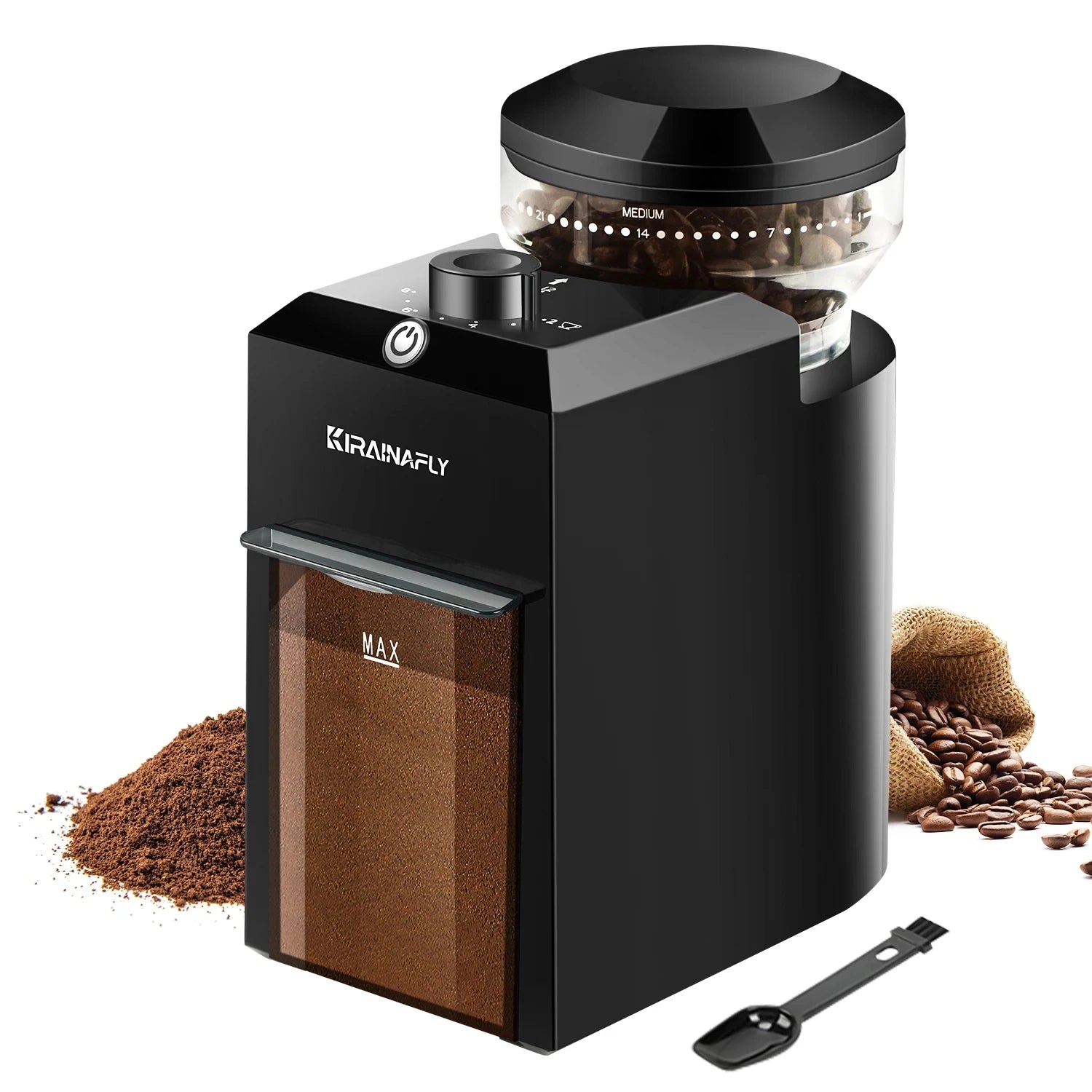 Automatic Burr Mill Coffee Grinder – 28-Setting Electric Coffee Bean Grinder