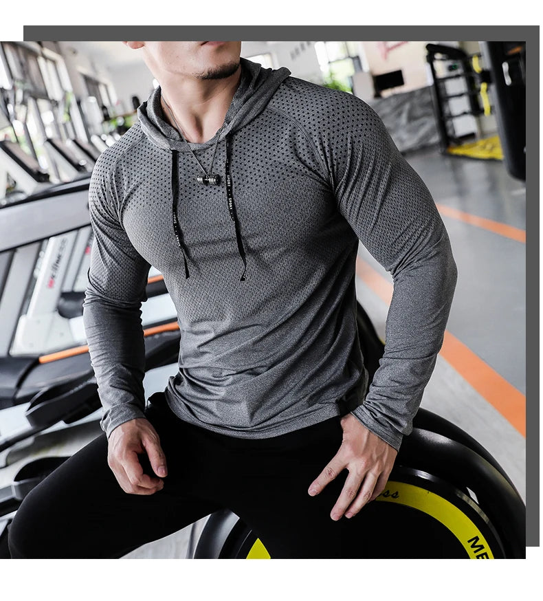 Men's Fitness Tracksuit – Hooded Gym Sweatshirt & Joggers