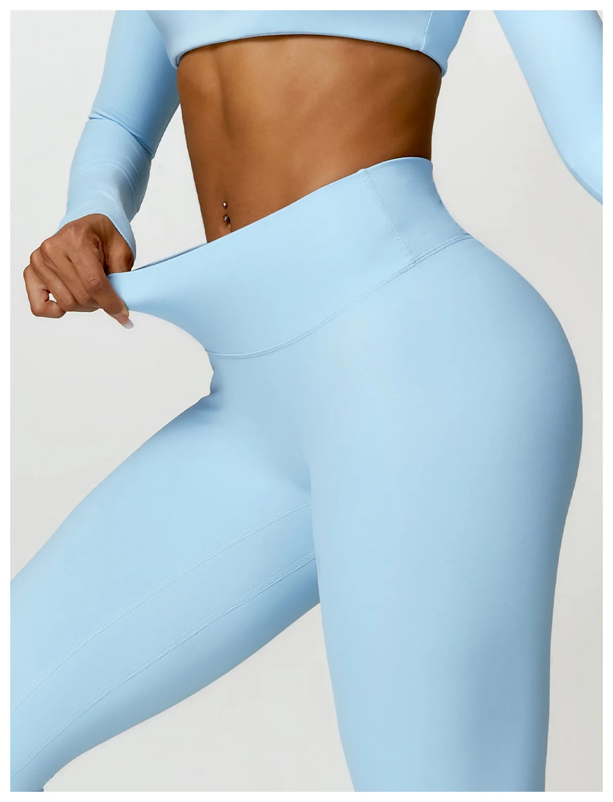 Women's 2PCS Quick-Dry Yoga Set – Long Sleeve Sports Shirt & Leggings