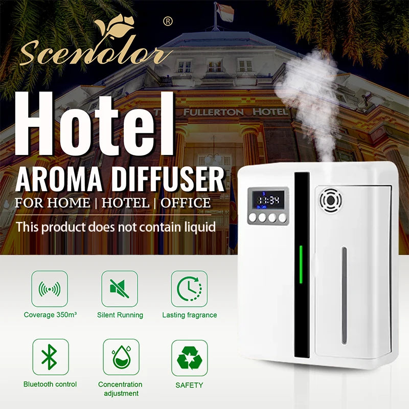 Essential Oil Aroma Diffuser - Bluetooth Control Air Freshener for Home, Hotel, and Office