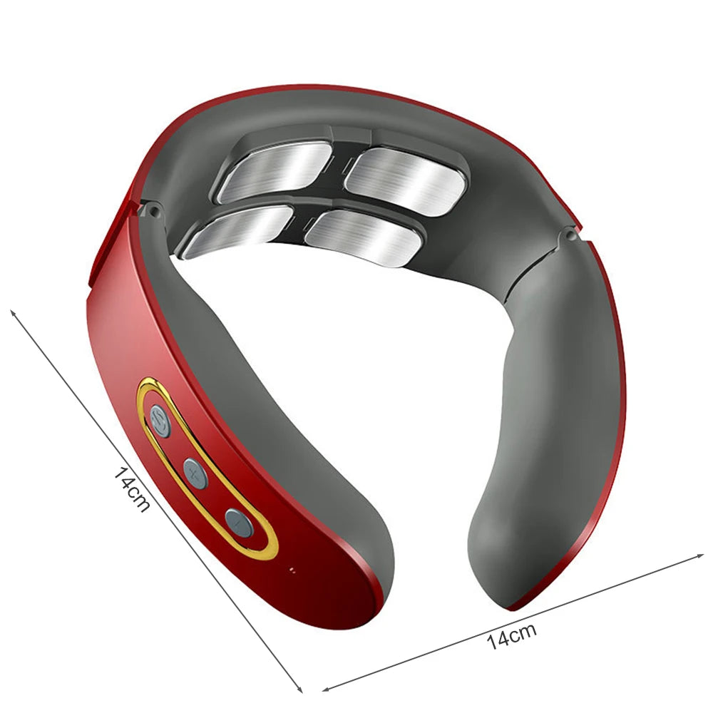Electric Neck & Shoulder Pulse Massager with Heat – Pain Relief Therapy