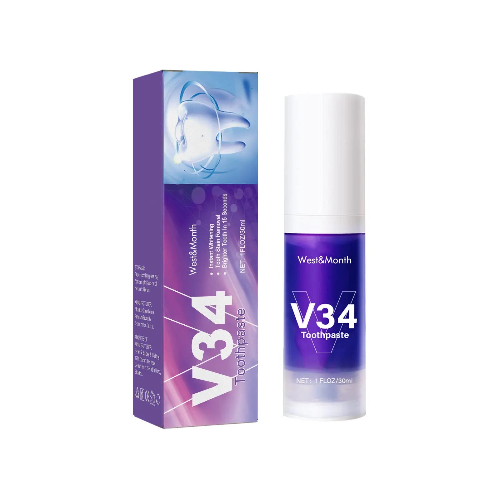 V34 SmileKit Purple Toothpaste