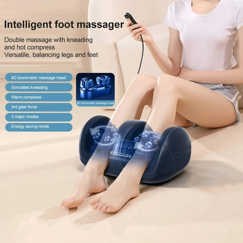 Super Big Electric Foot & Leg Massager – Deep Tissue Shiatsu with Heat