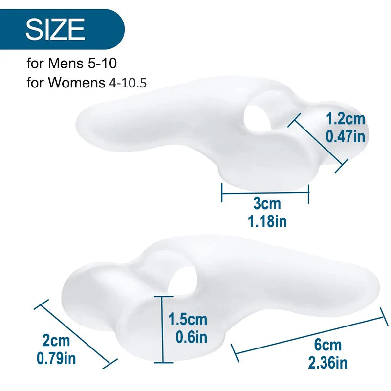 Say Goodbye to Bunion Discomfort with the 2pcs Soft Big Toe Corrector!