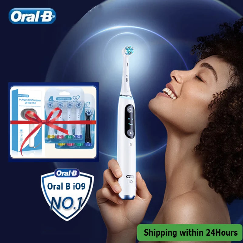 Oral B Electric Toothbrush Pro 4000 3D Action Daily Clean Teeth Visible Pressure Sensor 4 Modes Gum Cares Waterproof Rechargeabl