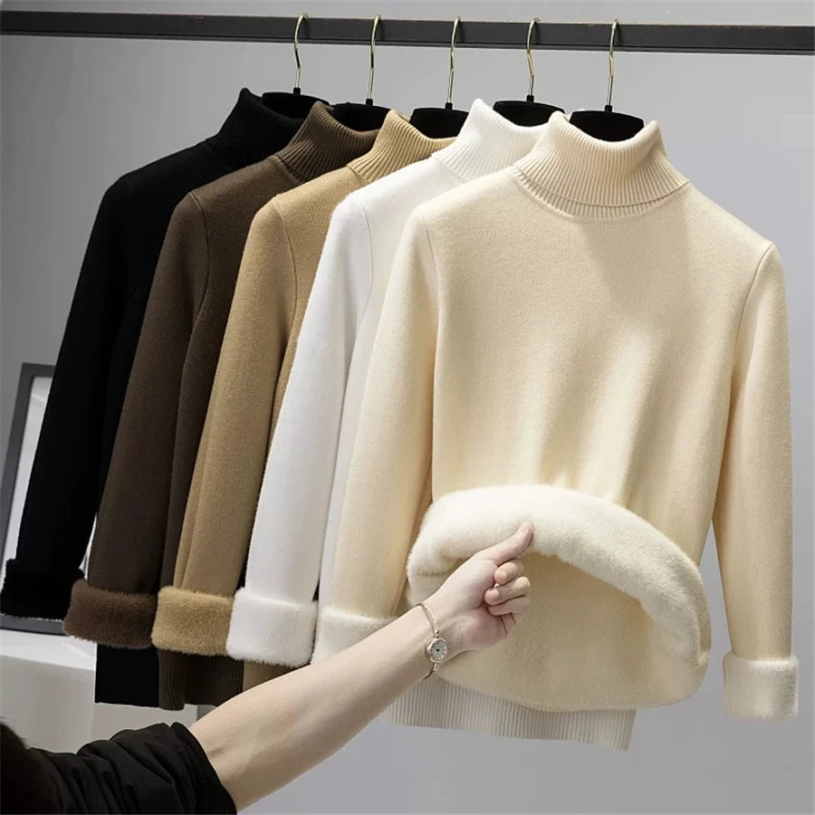 Turtleneck Winter Sweater for Women: