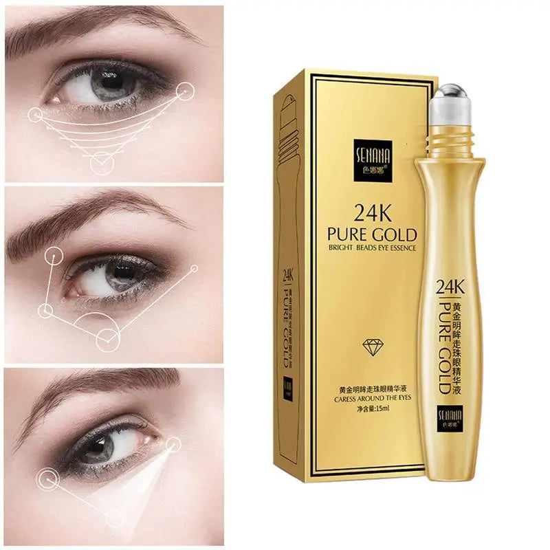 24K Gold Bright Eye Roller Eye Cream: