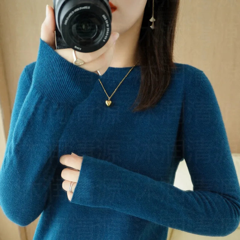 Autumn and Winter Cashmere Sweater for Women: