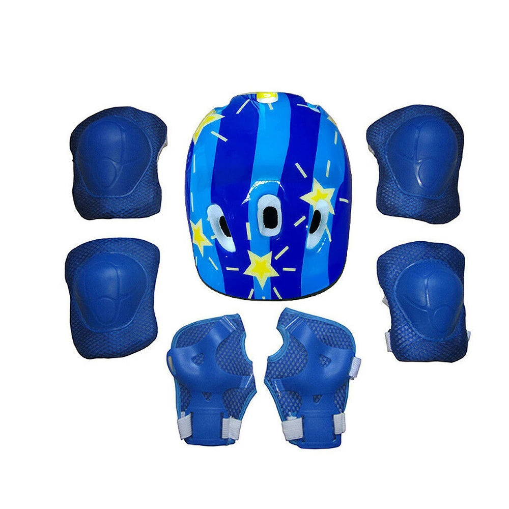 7PCS Kids Protective Gear Set – Knee & Elbow Pads with Wrist Guards