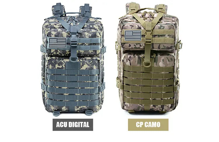 25L/35L/50L Tactical Backpack – Waterproof Outdoor Rucksack for Men