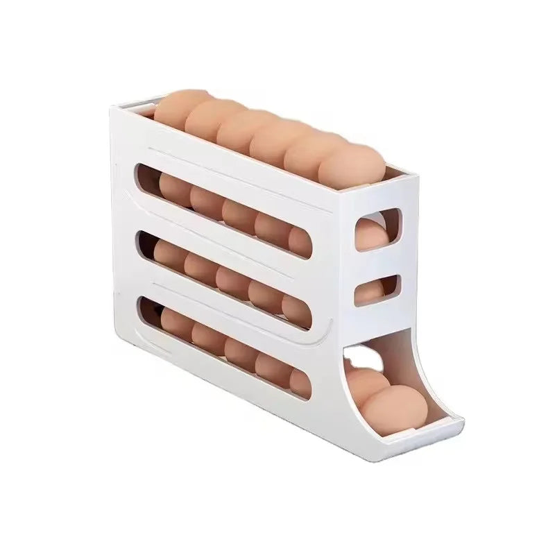 4-Layer Automatic Rolling Egg Storage Box