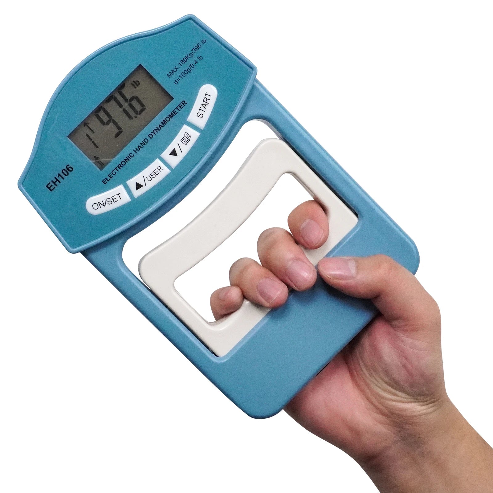 Digital Hand Dynamometer Grip Strength Tester – USB Rechargeable LCD Display