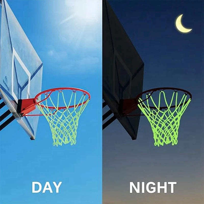 Glow in The Dark Basketball Net – Night Visible Hoop Rim Replacement