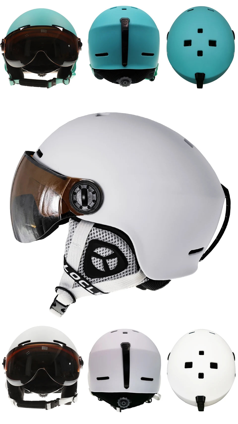 LOCLE Ultralight Ski & Snow Helmet with Visor