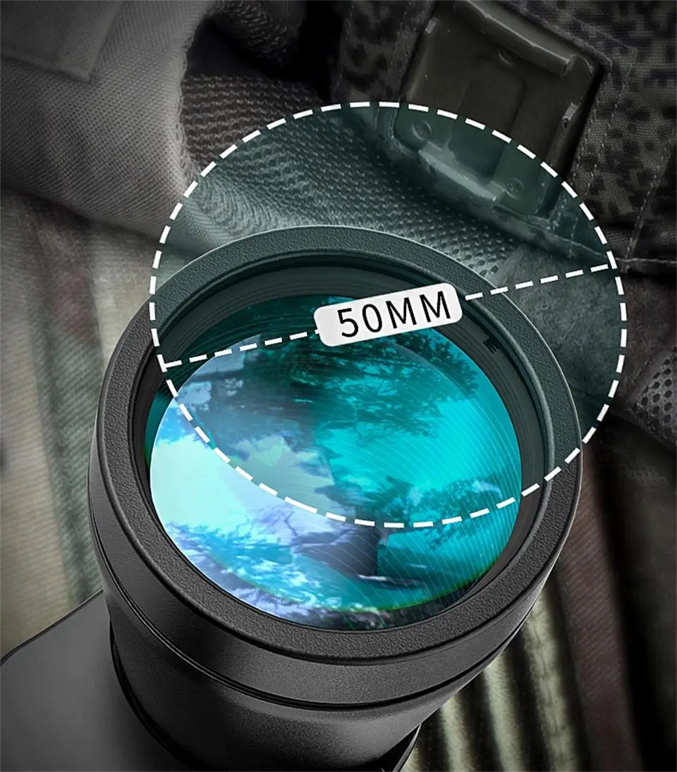 50000M German Military 20x50 Zoom Binoculars – HD BAK4 Prism Long Range Telescope for Outdoors