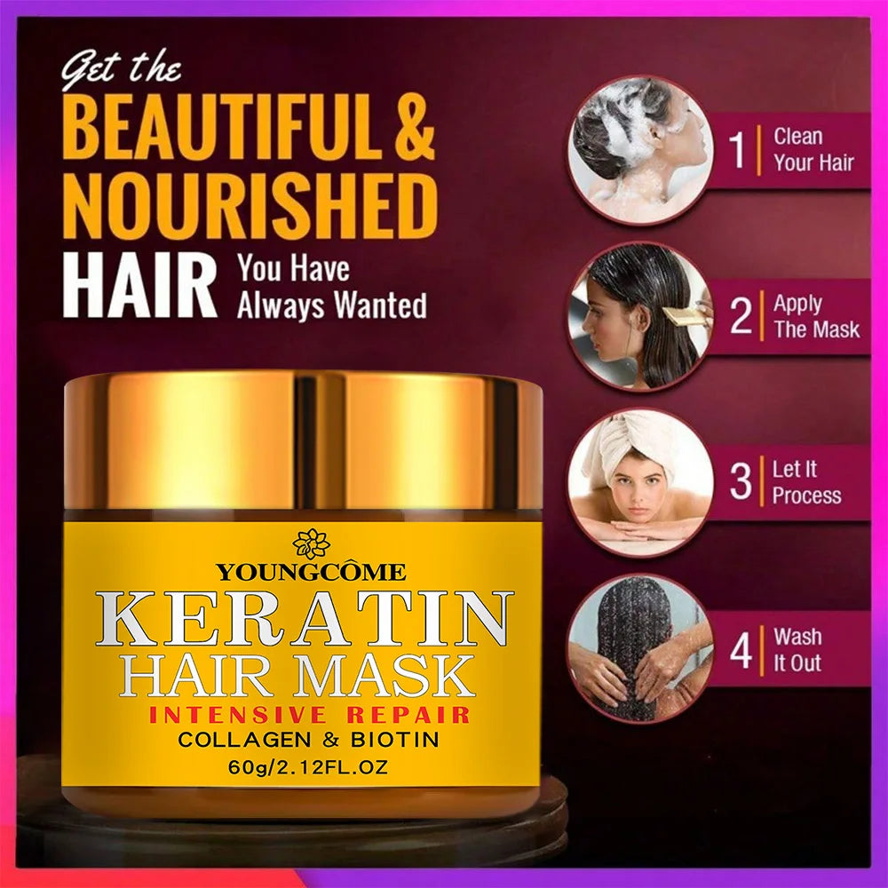 Biotin Collagen Keratin Hair Repair Mask