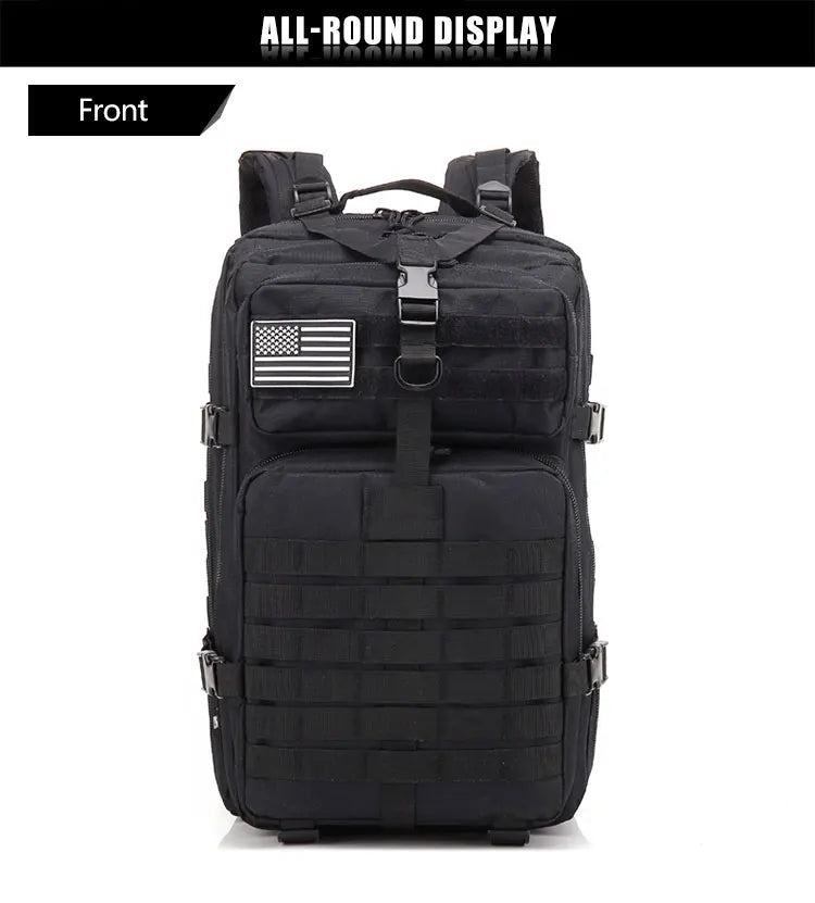 25L/35L/50L Tactical Backpack – Waterproof Outdoor Rucksack for Men