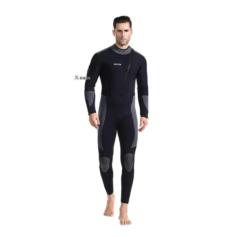 5mm Neoprene Long-Sleeve Diving Wetsuit for Men & Women