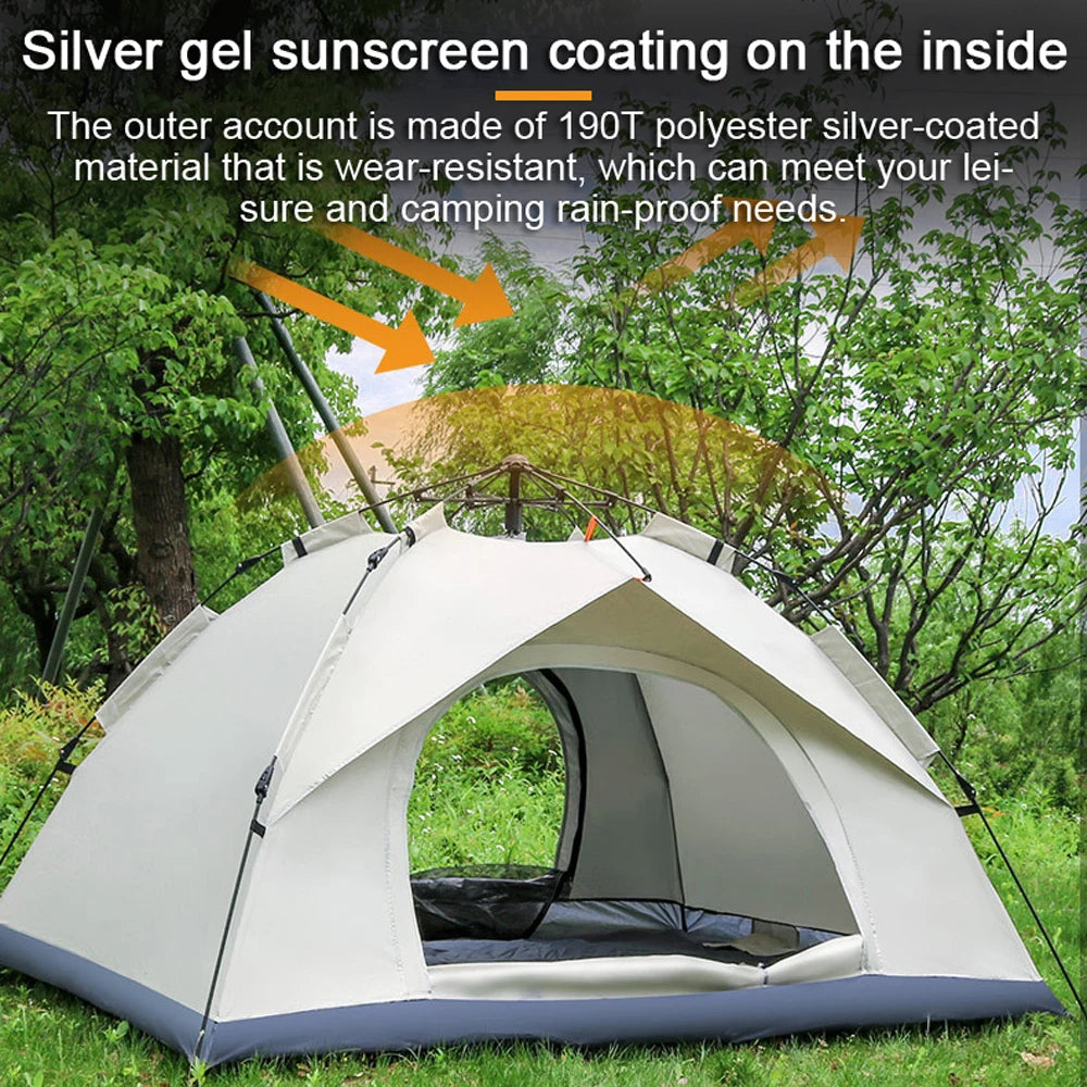 Automatic Quick-Opening Camping Tent – Portable Rain & Sun Shelter