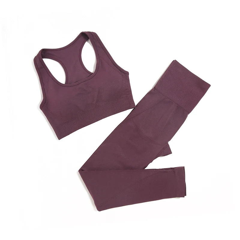 : WAREBALL Seamless Yoga Set – 2/3/4pcs Gym Outfit