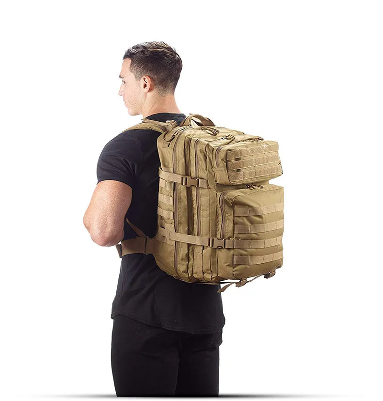 25L/35L/50L Tactical Backpack – Waterproof Outdoor Rucksack for Men