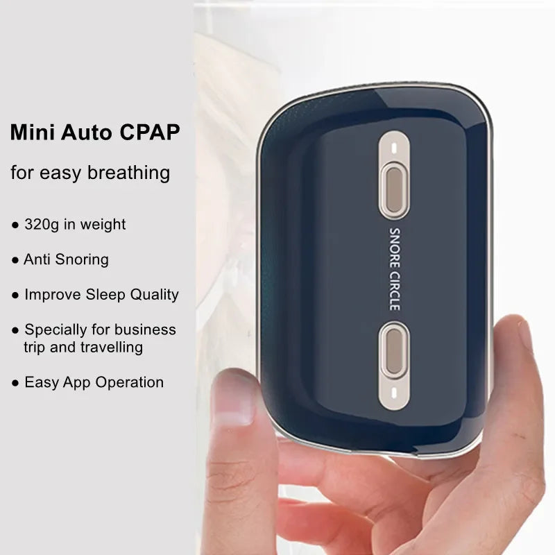 Mini Bluetooth CPAP Stop Snoring APAP Sleep Aid with Mask