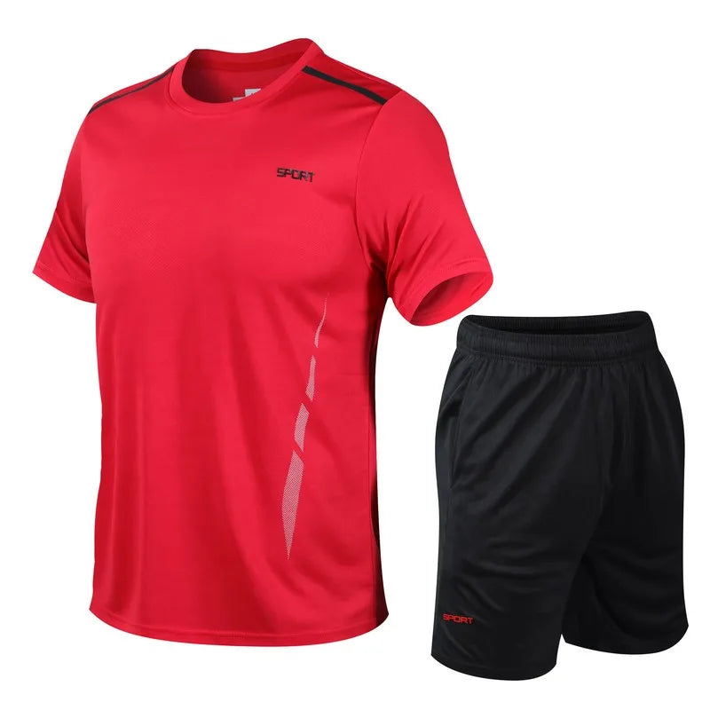 CHRLCK Men's Quick-Dry Running Set – Breathable Fitness Suit