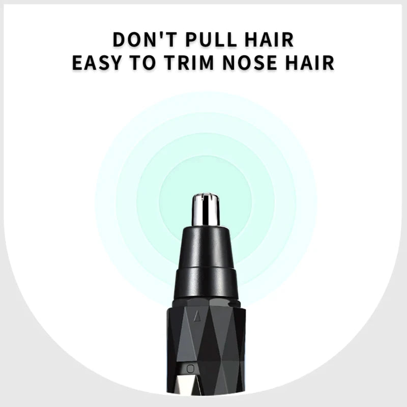 Kemei 2-in-1 Rechargeable Nose & Beard Trimmer