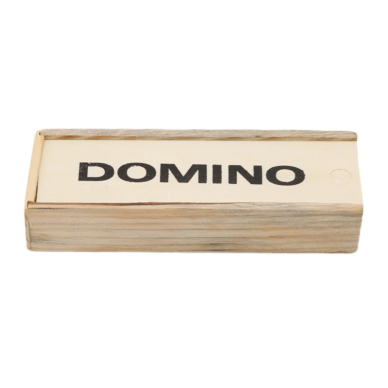 28Pcs/Set Wooden Domino Board Games Travel Funny Table Game Domino Toys Kid Children Educational Toys For Children Gifts