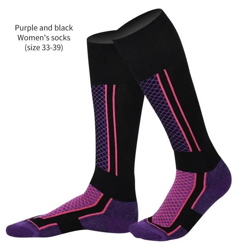 1 Pair Winter Warm Thickening Ski Socks: