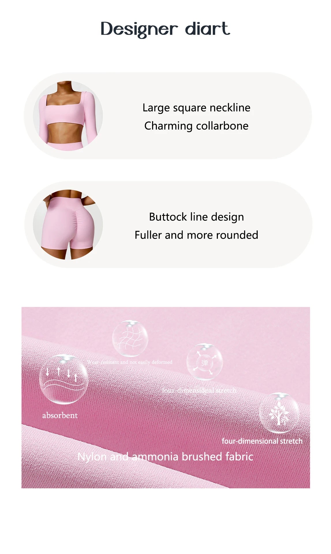 Women's 2PCS Quick-Dry Yoga Set – Long Sleeve Sports Shirt & Leggings