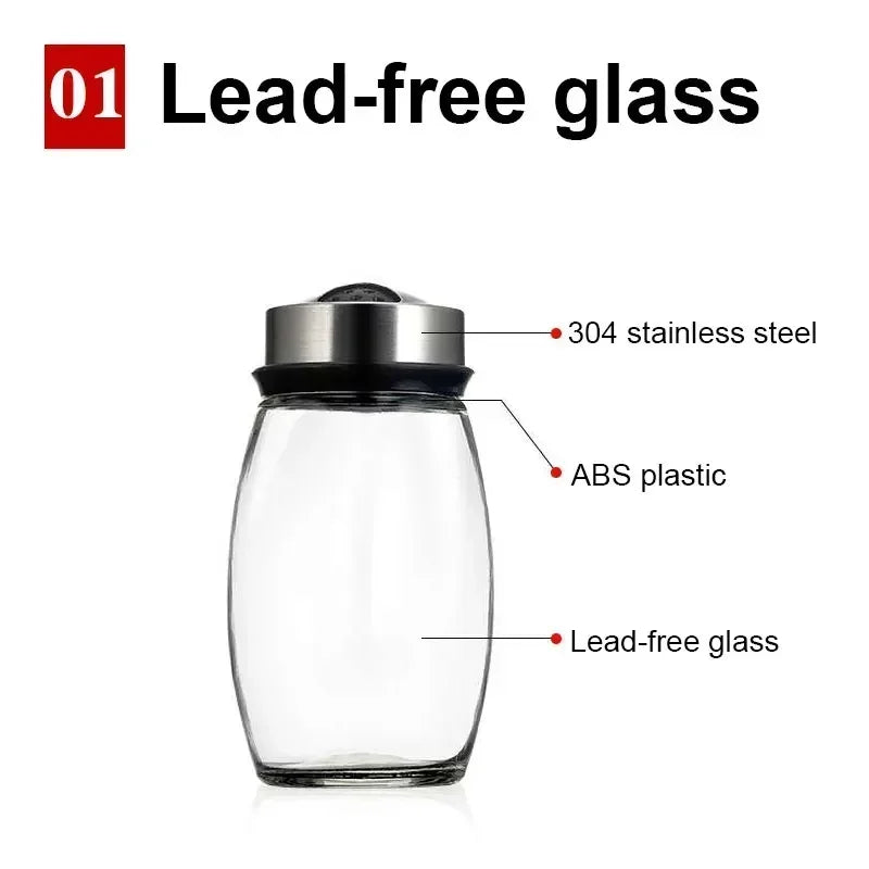 New Rotating Spice Jar Set with Glass Organizer