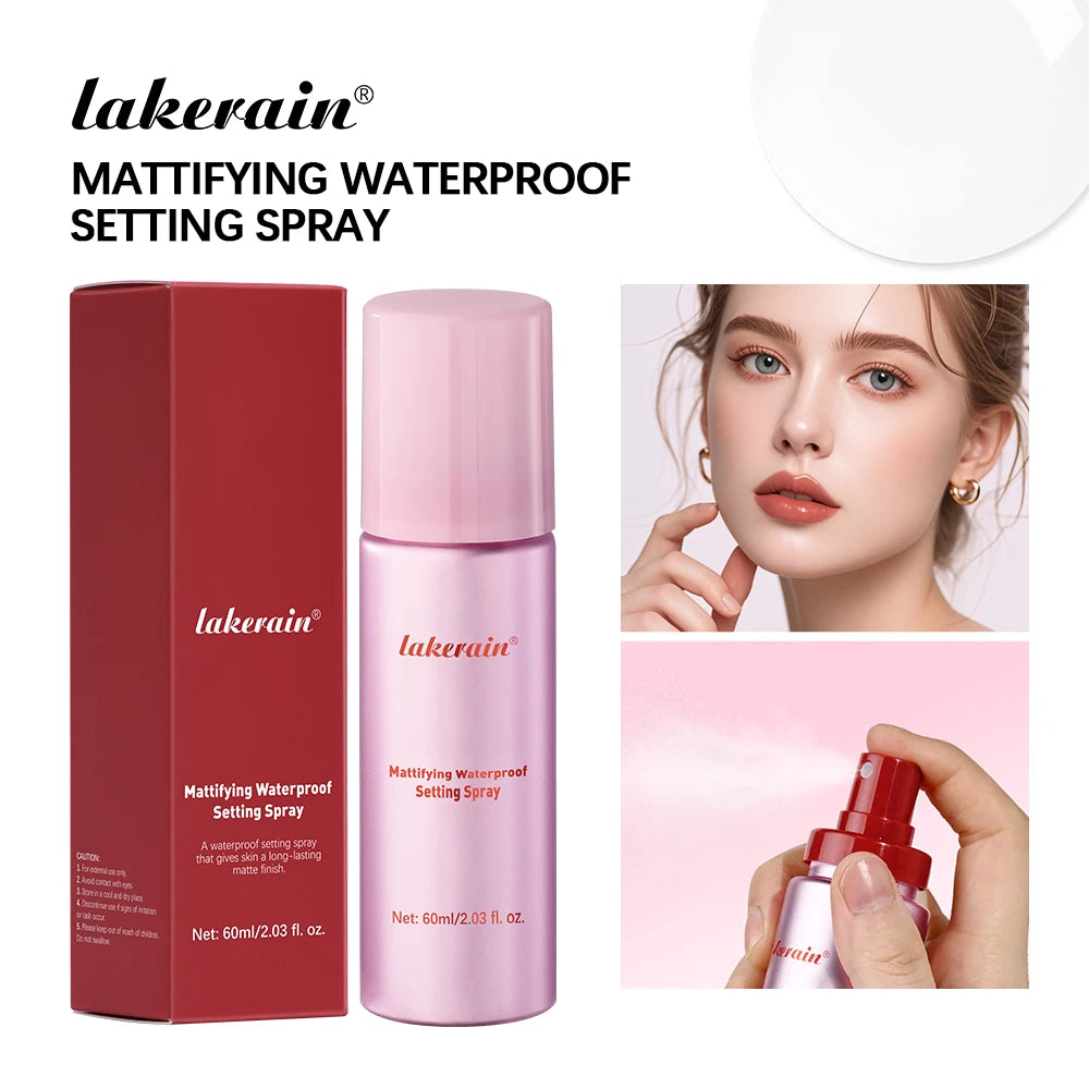 Mattifying Waterproof Setting Spray – Oil Control & Non-Sticky Makeup Fixer