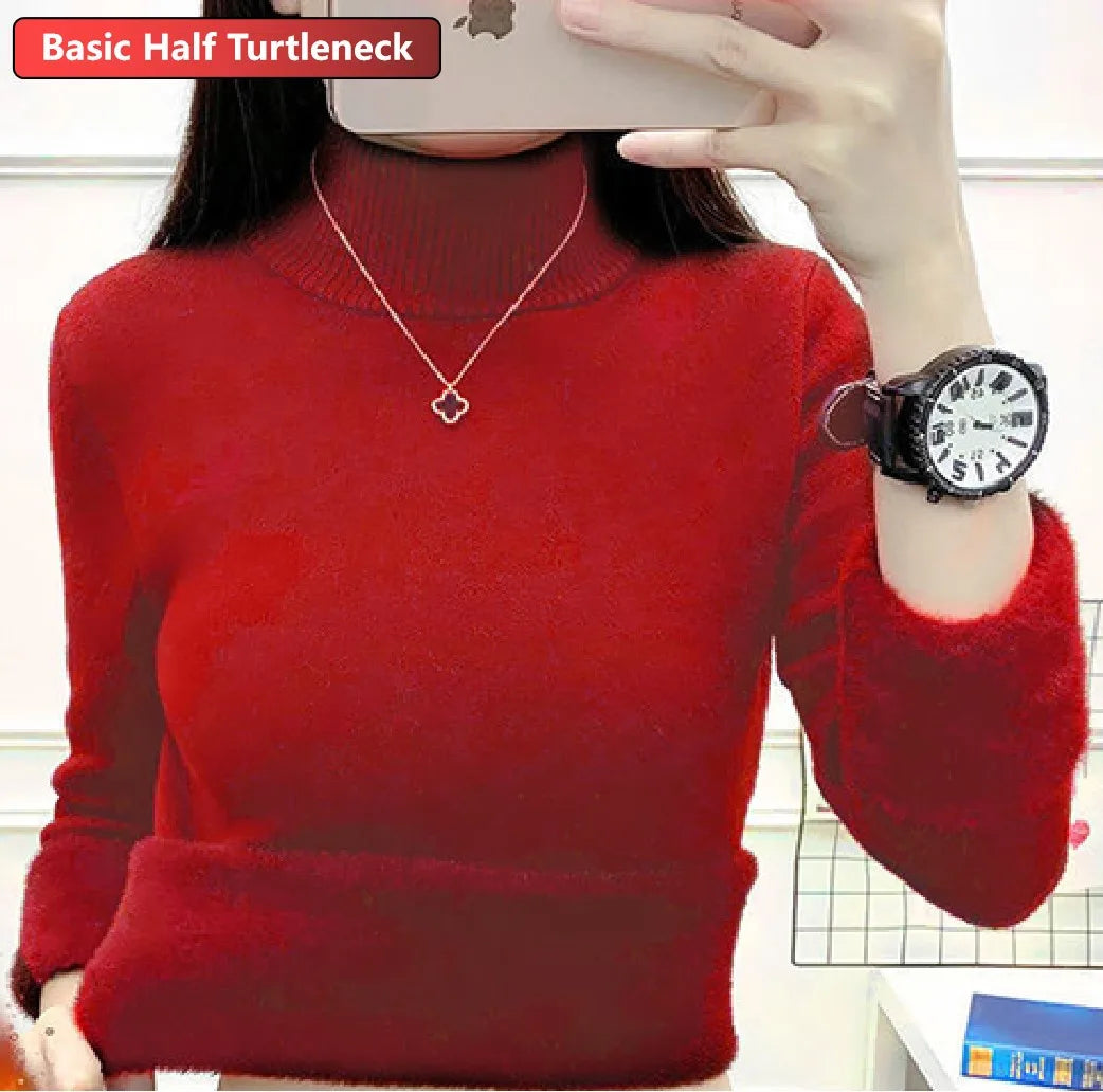 Turtleneck Winter Sweater for Women: