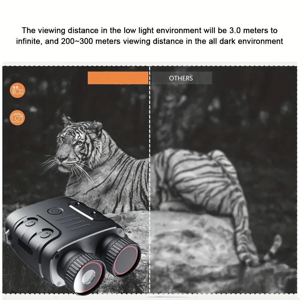 1080P Infrared Night Vision Binoculars – 5X Digital Zoom for Day & Night Use
