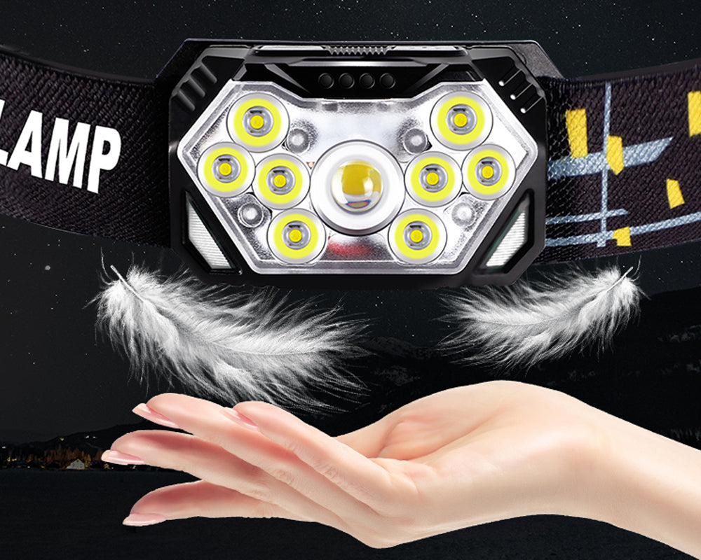 9 LED Strong Light Headlamp: