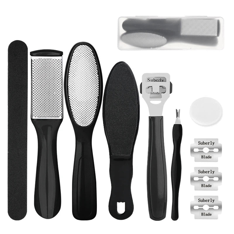 27PCS Foot Care Pedicure & Manicure Kit – Stainless Steel Callus Remover Set