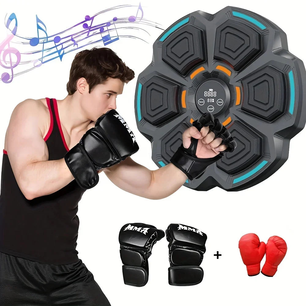 Smart Music Boxing Machine With Boxing Gloves Wall-Mounted Punching Trainer For Adults Kids Bluetooth-compatible Boxing Equipmen