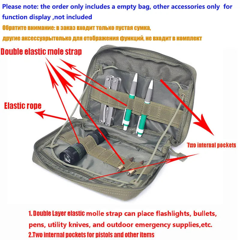 Molle Tactical EMT Pouch – Outdoor Emergency & Utility EDC Bag