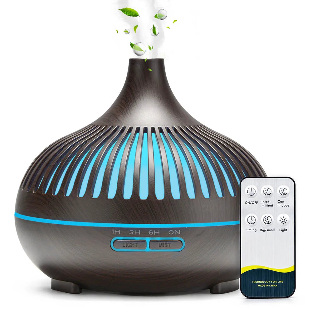 500ML Wood Grain Essential Oil Diffuser