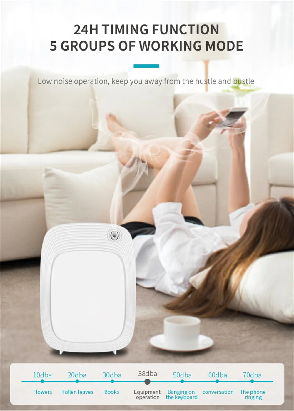 Automatic Essential Oil Diffuser with Timer & 160ml Capacity